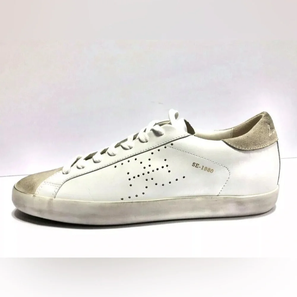 Sam Edelman Aubrie White Leather Lace Up Shoes Size 9M